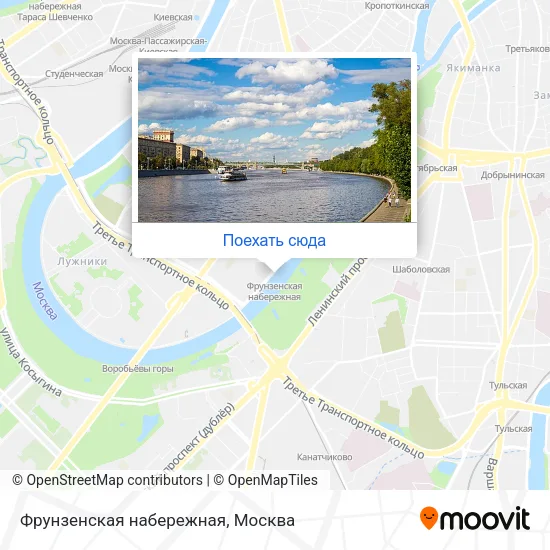 Карта Фрунзенская набережная