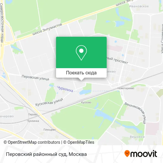 Карта Перовский районный суд