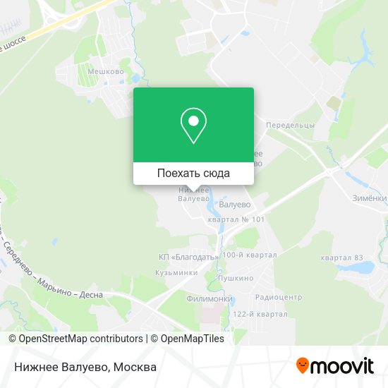 Карта Нижнее Валуево