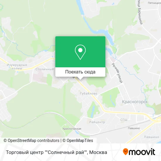Карта Торговый центр ""Солнечный рай""