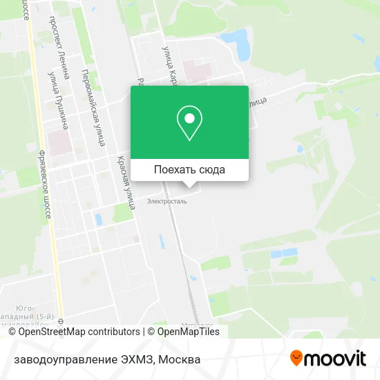 Карта заводоуправление ЭХМЗ