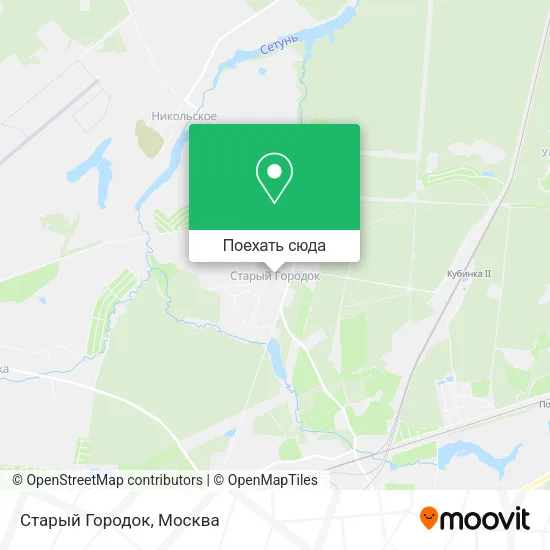 Карта Старый Городок