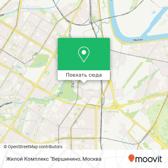 Карта Жилой Комплекс "Вершинино
