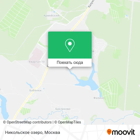 Карта Никольское озеро