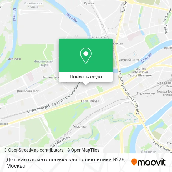 Карта Детская стоматологическая поликлиника №28