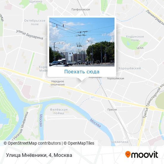 Карта Улица Мнёвники, 4