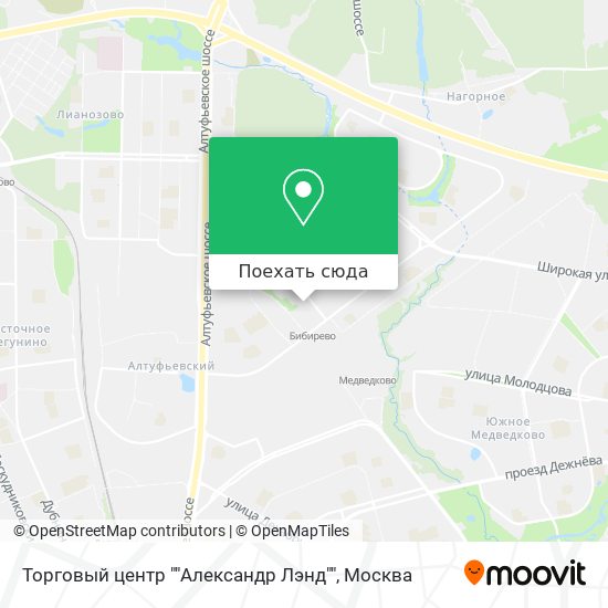 Карта Торговый центр ""Александр Лэнд""