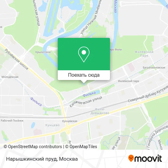 Карта Нарышкинский пруд