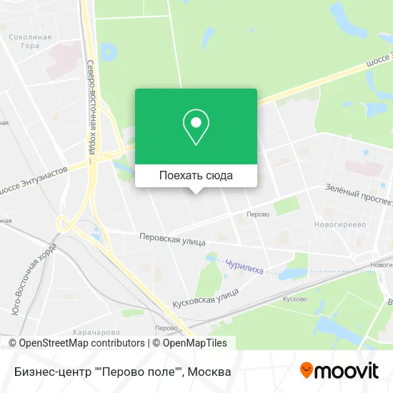 Карта Бизнес-центр ""Перово поле""