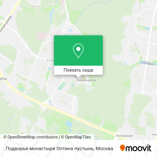 Карта Подворье монастыря Оптина пустынь