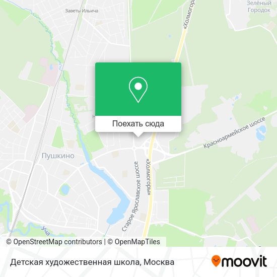 Карта Детская художественная школа
