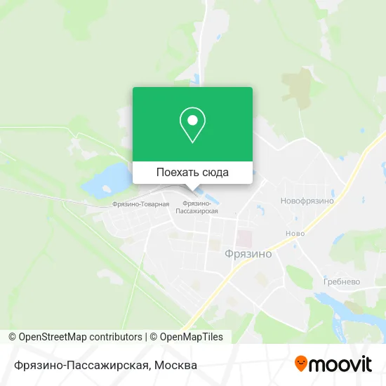 Карта Фрязино-Пассажирская