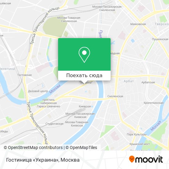 Гостиница украина карта москвы