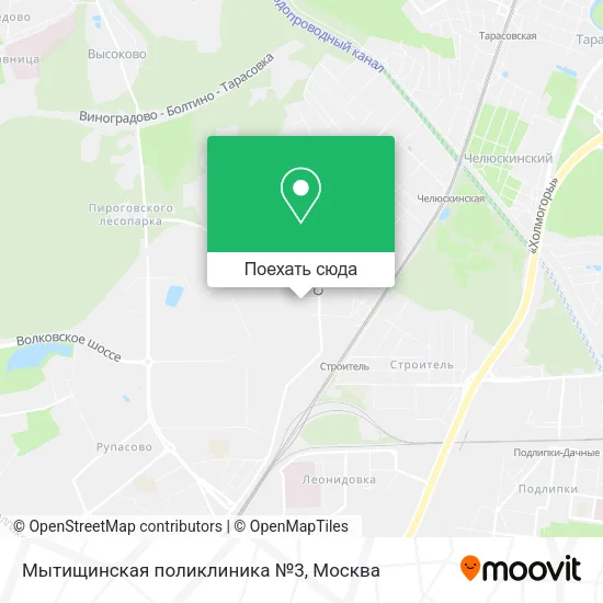 Карта Мытищинская поликлиника №3