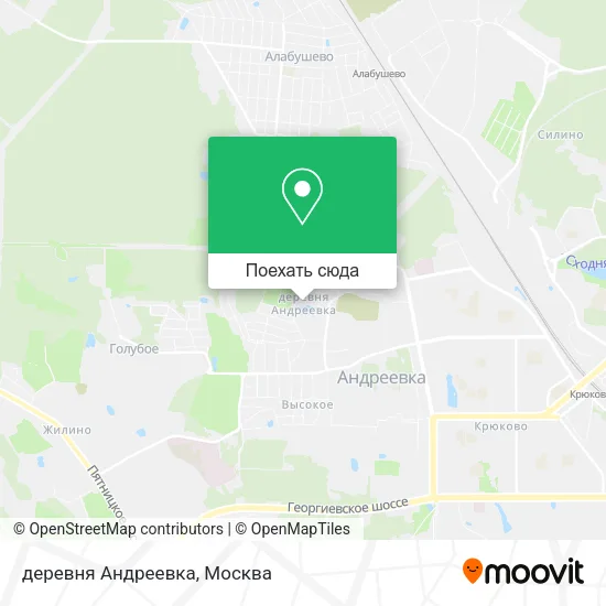 Карта деревня Андреевка