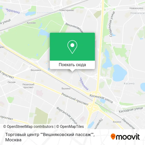 Карта Торговый центр ""Вешняковский пассаж""