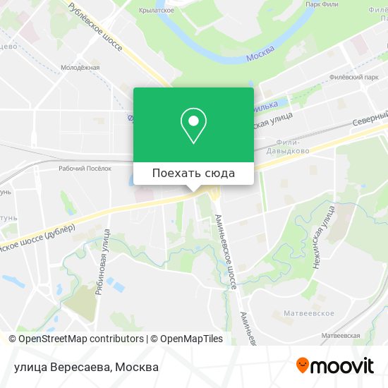 Карта улица Вересаева