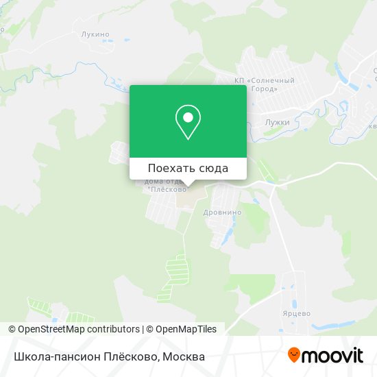 Карта Школа-пансион Плёсково
