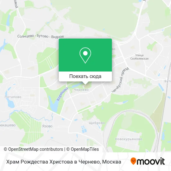 Карта Храм Рождества Христова в Чернево