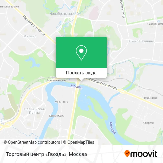 Карта Торговый центр «Гвоздь»