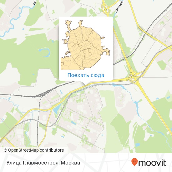 Карта Улица Главмосстроя