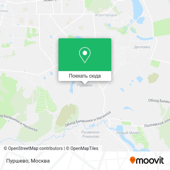 Карта Пуршево