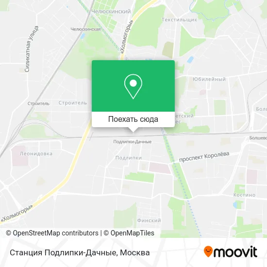 Карта Станция Подлипки-Дачные