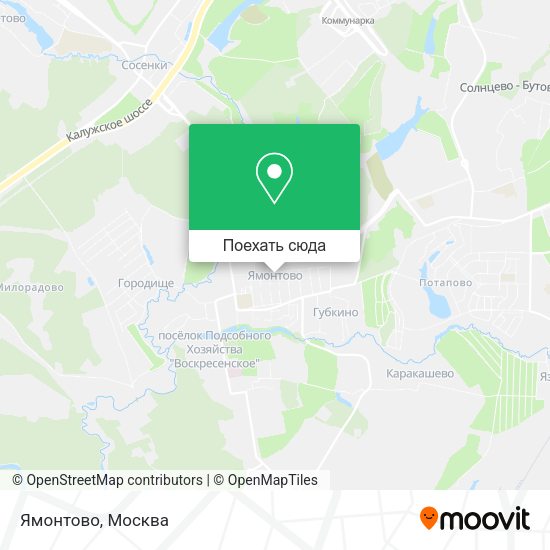 Карта Ямонтово
