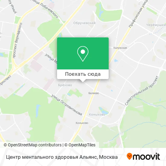 Карта Центр ментального здоровья Альянс