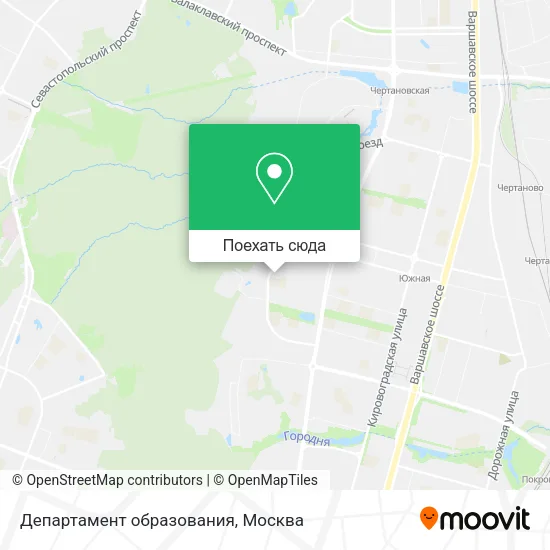 Карта Департамент образования