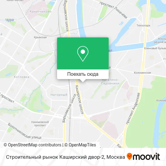 Карта Строительный рынок Каширский двор-2