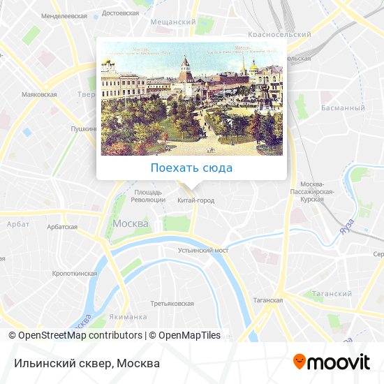 Карта Ильинский сквер