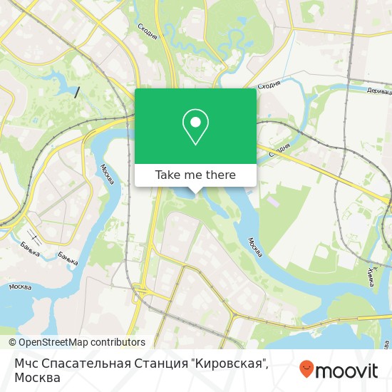 Карта Мчс Спасательная Станция "Кировская"
