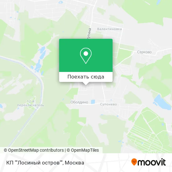 Карта КП ""Лосиный остров""
