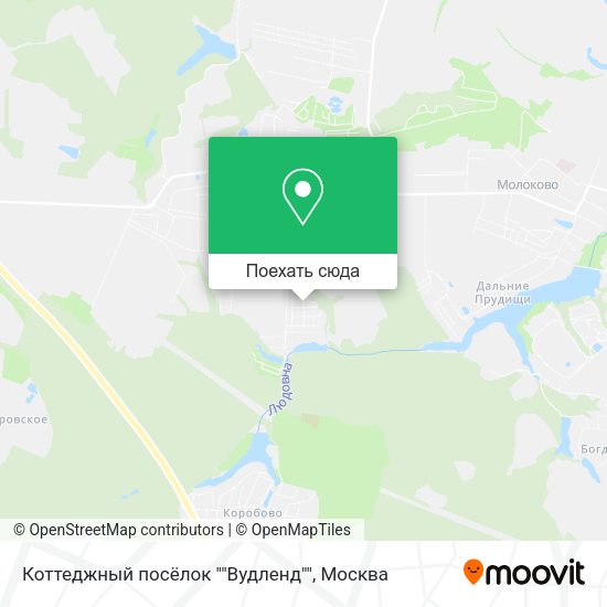 Карта Коттеджный посёлок ""Вудленд""