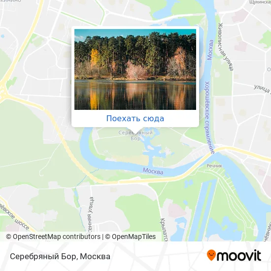 Карта Серебряный Бор