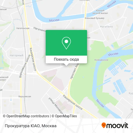 Карта Прокуратура ЮАО
