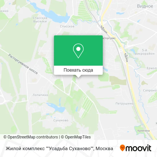 Карта Жилой комплекс ""Усадьба Суханово""