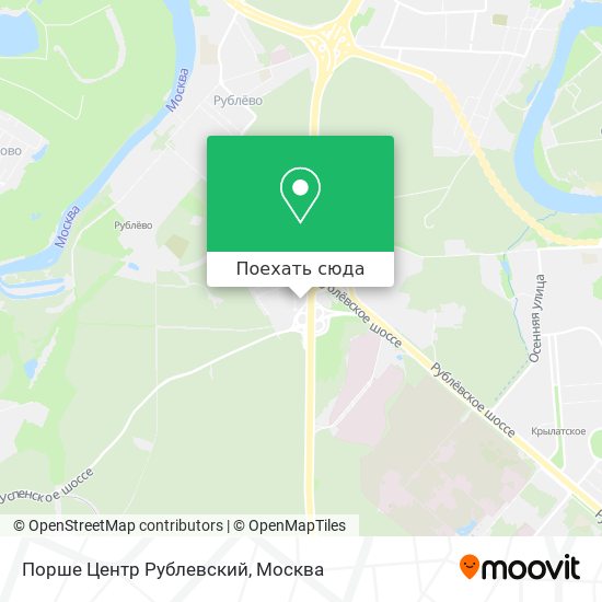 Карта Порше Центр Рублевский