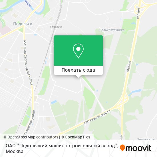 Карта ОАО ""Подольский машиностроительный завод""