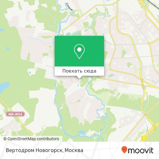 Карта Вертодром Новогорск