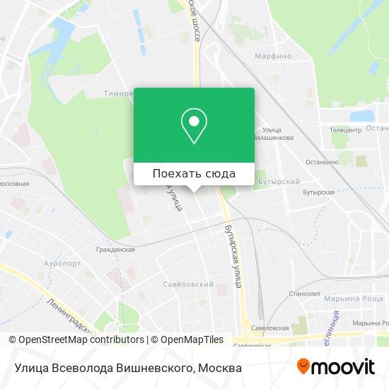 Карта Улица Всеволода Вишневского