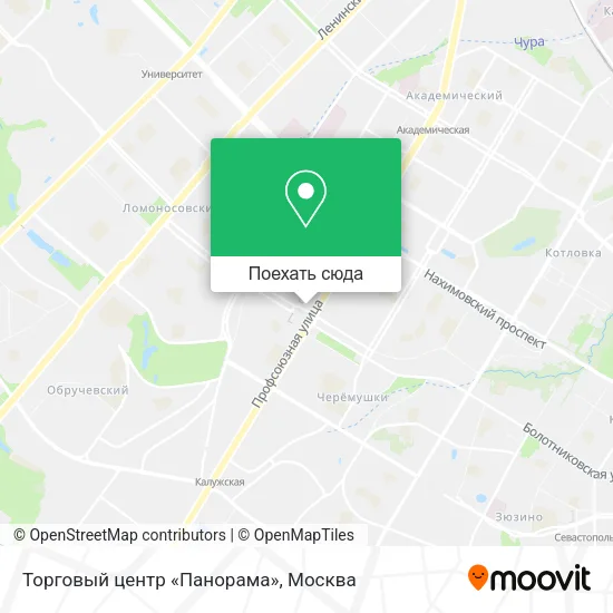 Карта Торговый центр «Панорама»