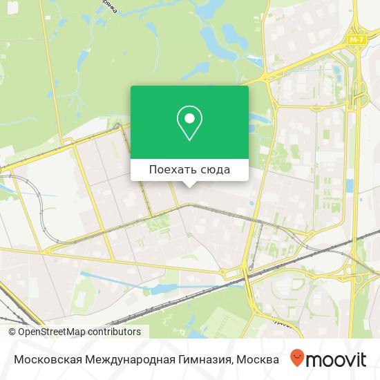 Карта Московская Международная Гимназия