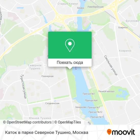 Карта Каток в парке Северное Тушино