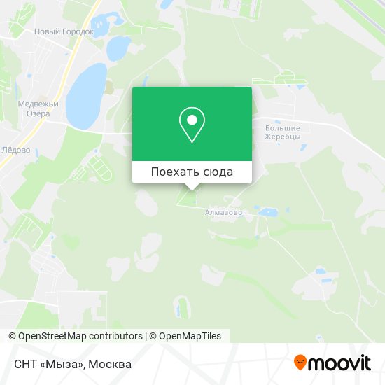 Карта СНТ «Мыза»
