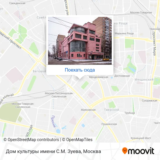 Карта Дом культуры имени С.М. Зуева