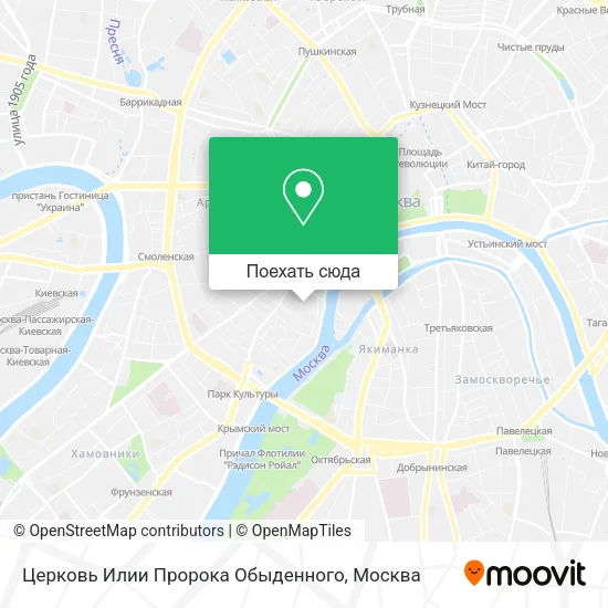 Карта Церковь Илии Пророка Обыденного