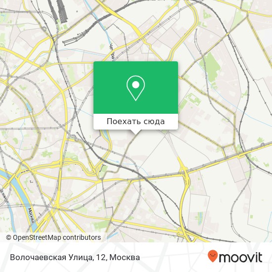 Карта Волочаевская Улица, 12