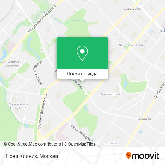 Карта Нова Клиник
